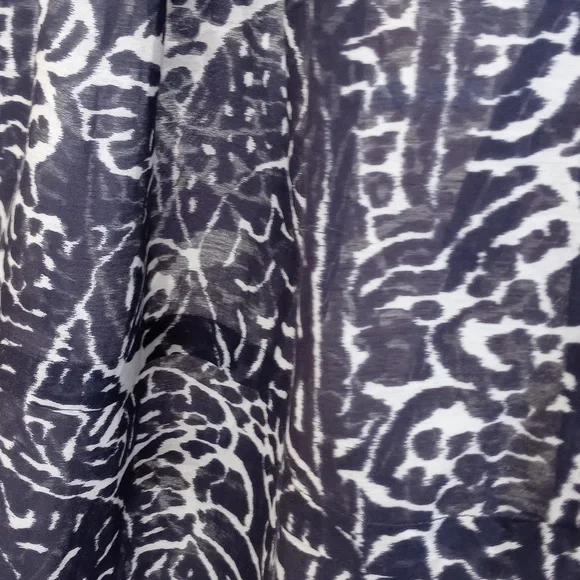 INC International Concepts Silk Blend Indigo White Paisley Sleeveless Blouse 2 - Picture 8 of 13